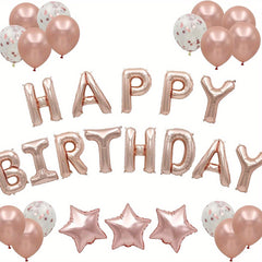 32pcs Birthday Decorations Balloons Set for Women and Girls Party