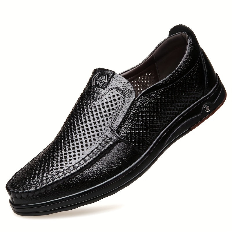 Men's Superfine Fiber Loafers Slip On Dress Shoes
