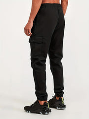 Men s Flap Pocket Jogger Pants Drawstring Waist