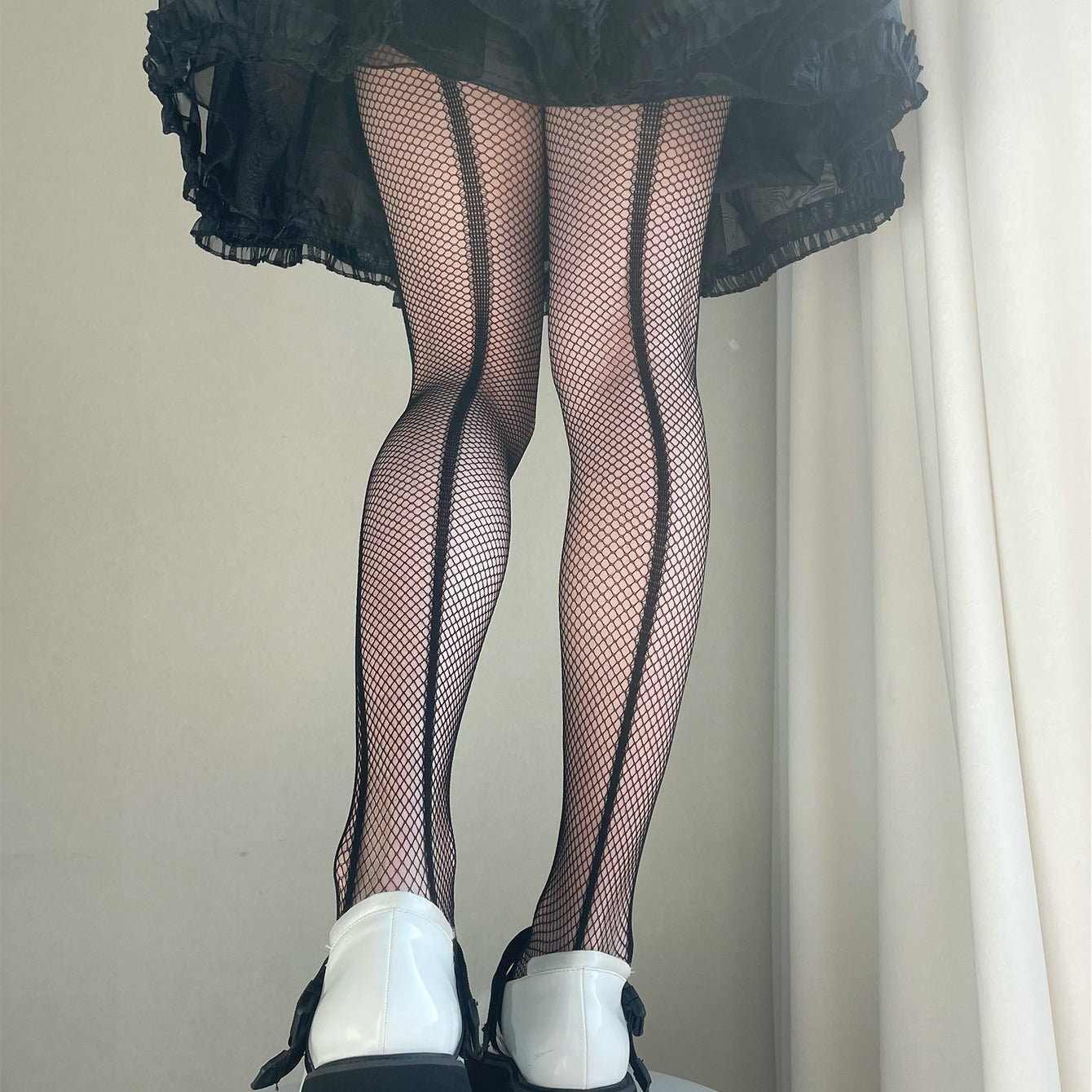 Women's Black Fishnet Tights