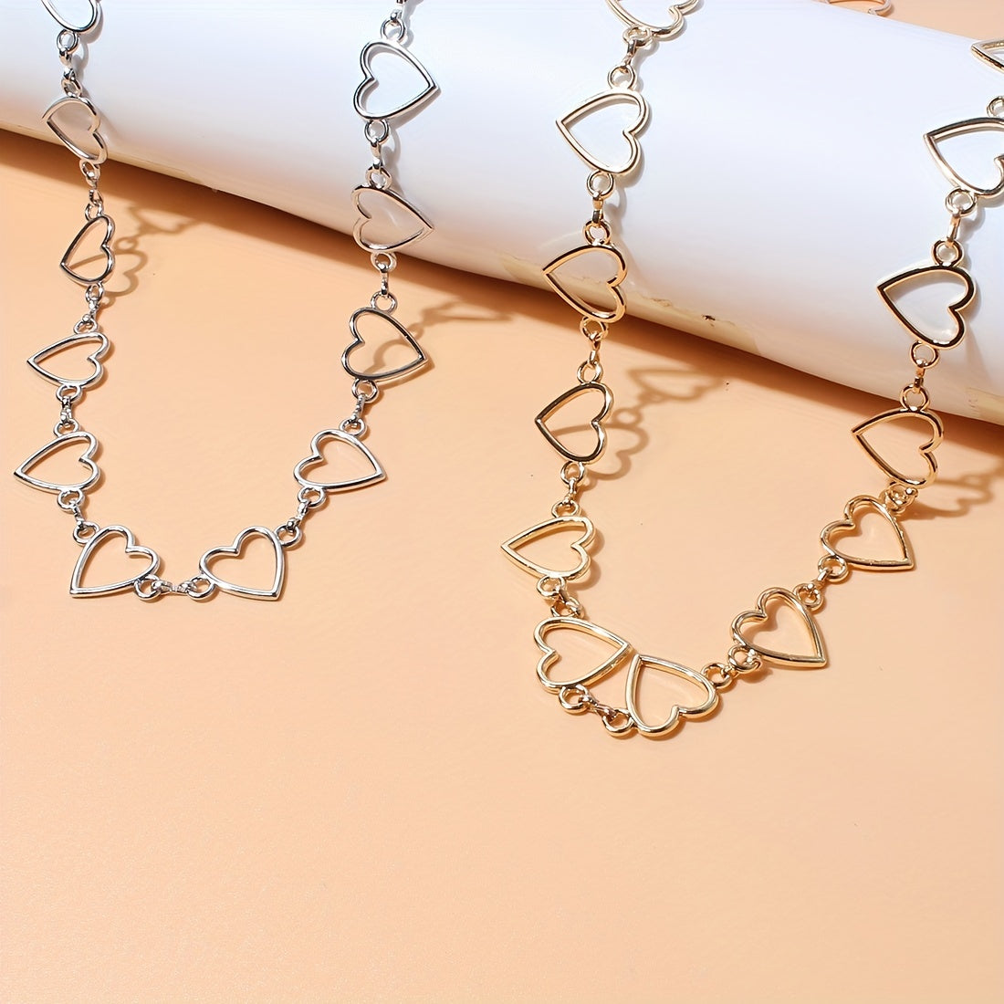 Heart Hollow Out Waist Chain Hip Hop Metal Waistband