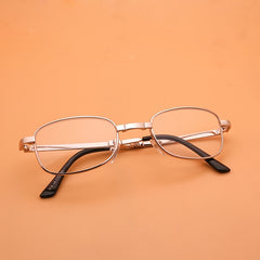 Portable Metal Folding Reading Glasses High Definition Presbyopic Glasses