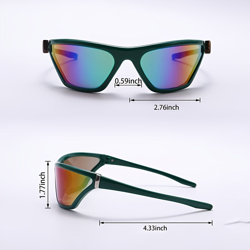 Polarized Sports Sunglasses Wrap Around Sun Glasses Gradient Y2K