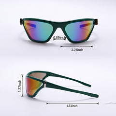 Polarized Sports Sunglasses Wrap Around Sun Glasses Gradient Y2K