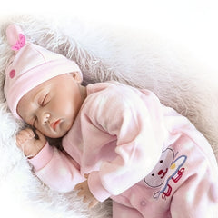 Soft Material Reborn Doll Baby Girl Silicone Doll For Children's Gift