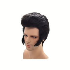 Men's Short Hair Cosplay Wig Christmas Party Head Cover