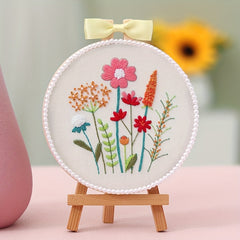Plant Flower Embroidery Cross Stitch DIY Material Package