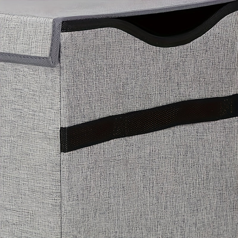 Extra Large Kids Toy Organizer Collapsible Grey Storage Bin