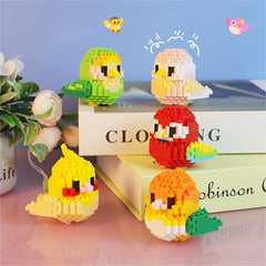 DIY Cartoon Bird Animal Building Blocks Assembly Toys