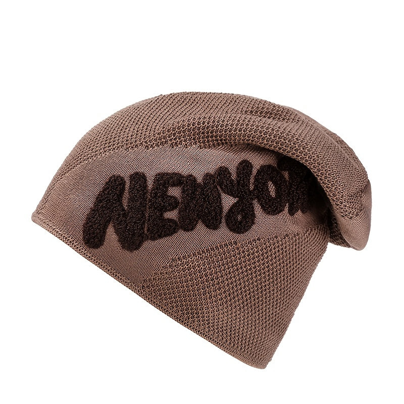 Men's Winter Outdoor Plus Velvet Woolen Knitted Hat