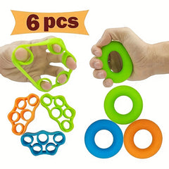 Hand Grip Ring & Finger Stretcher Set for Hand Strength Training