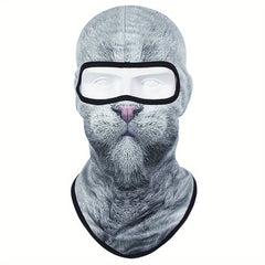 3D Animal Pattern Cap Mask Balaclava Sun Protection Quick Drying Headgear