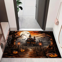 Gothic Absorbent Floor Mat for Bathroom and Home Decor 60x80cm
