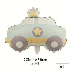 2pcs Love Bear Matte Airplane Rainbow Brown Bear Car Polyester Aluminum Film