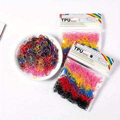 900pcs Kids' Disposable Hair Ties - Perfect Hair Accessory
