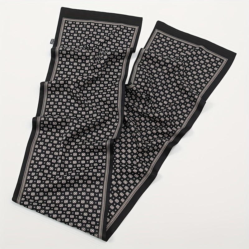 Men's Double Layer Printed Scarf