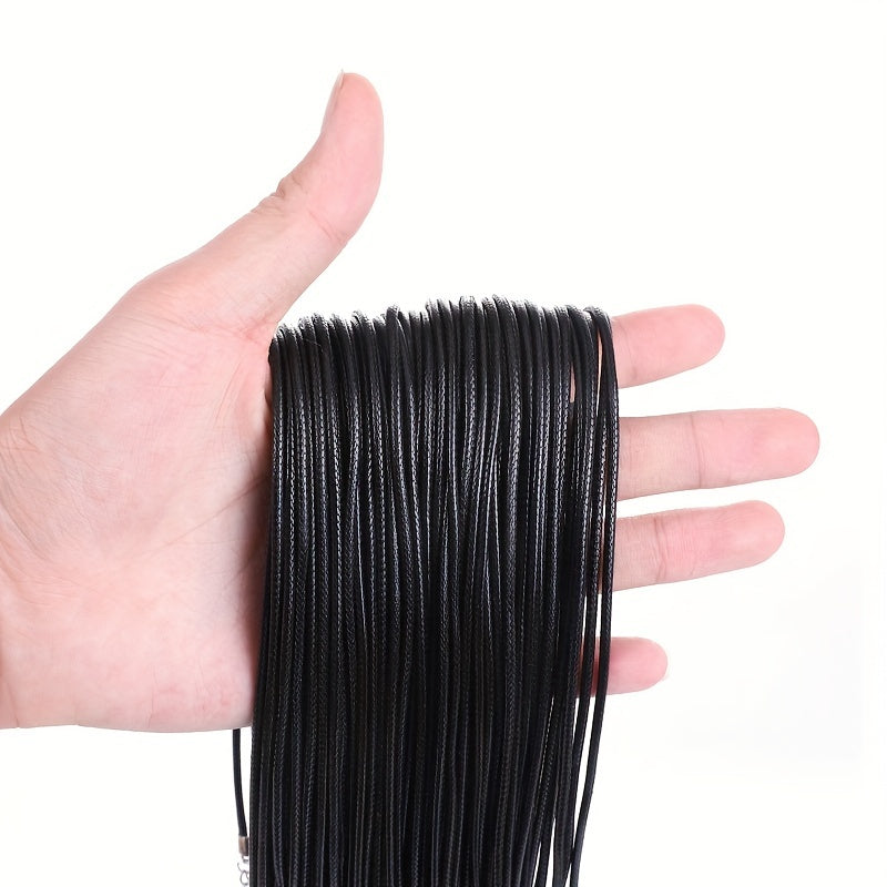 Bulk PU Leather String Necklace Rope DIY Jewelry Adjustable Braided Rope