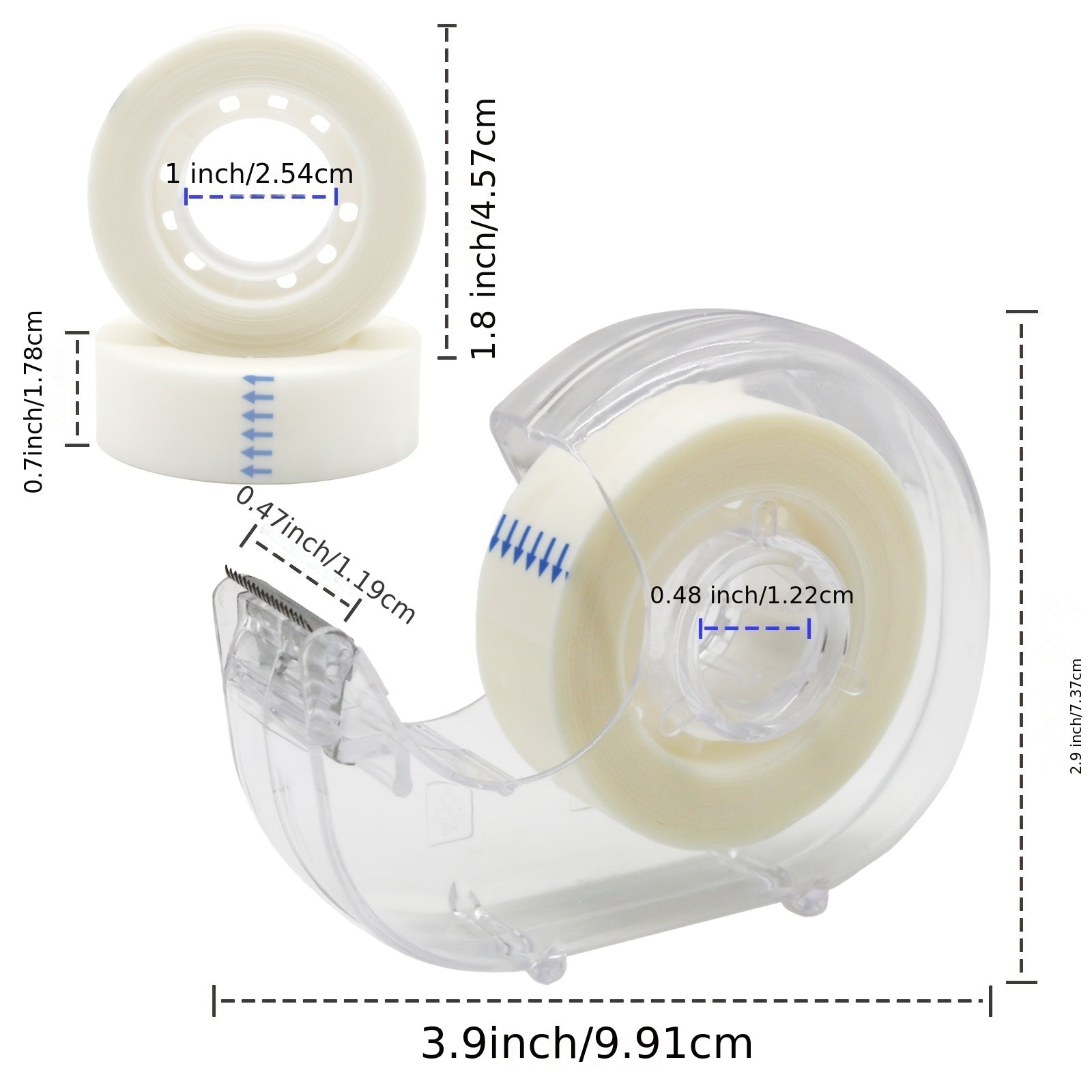 Clear Tapes & Dispensers 16 Pack 6 Pack 1x25 6m Transparent Refills Office Tape