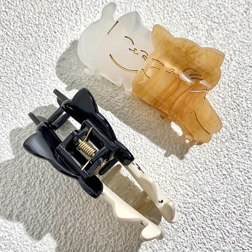 Colorful Cat Hair Claw Clip for Women Hair Accessories