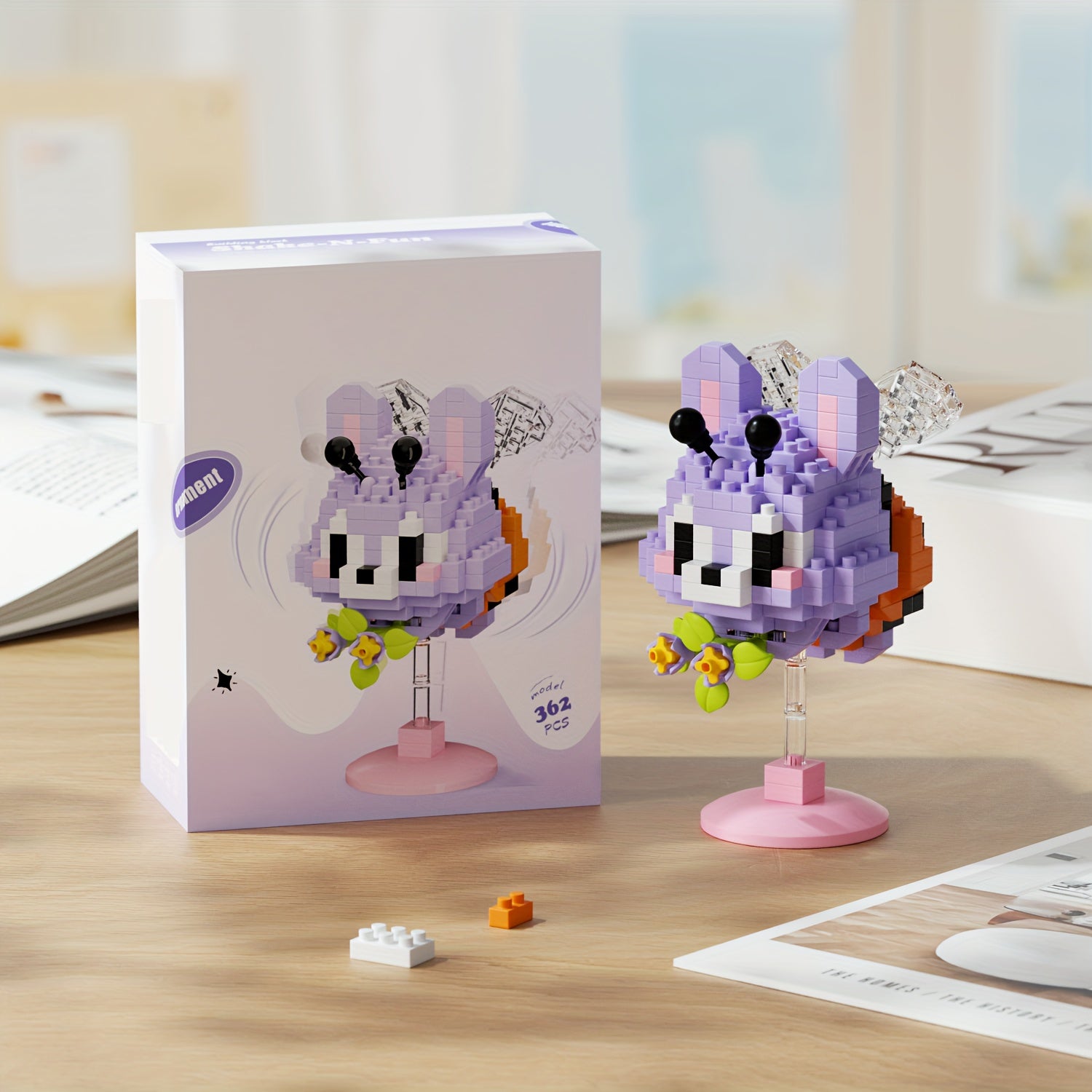 Cute Animal Figurines with Wings in Pastel Colors