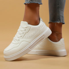 Women's Lace Up Non-slip Board Shoes Low Versatile Running Shoes