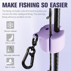3pcs Luminous Fly Fishing Rod Clips 4 Colors Perfect Fishing Rod Accessories