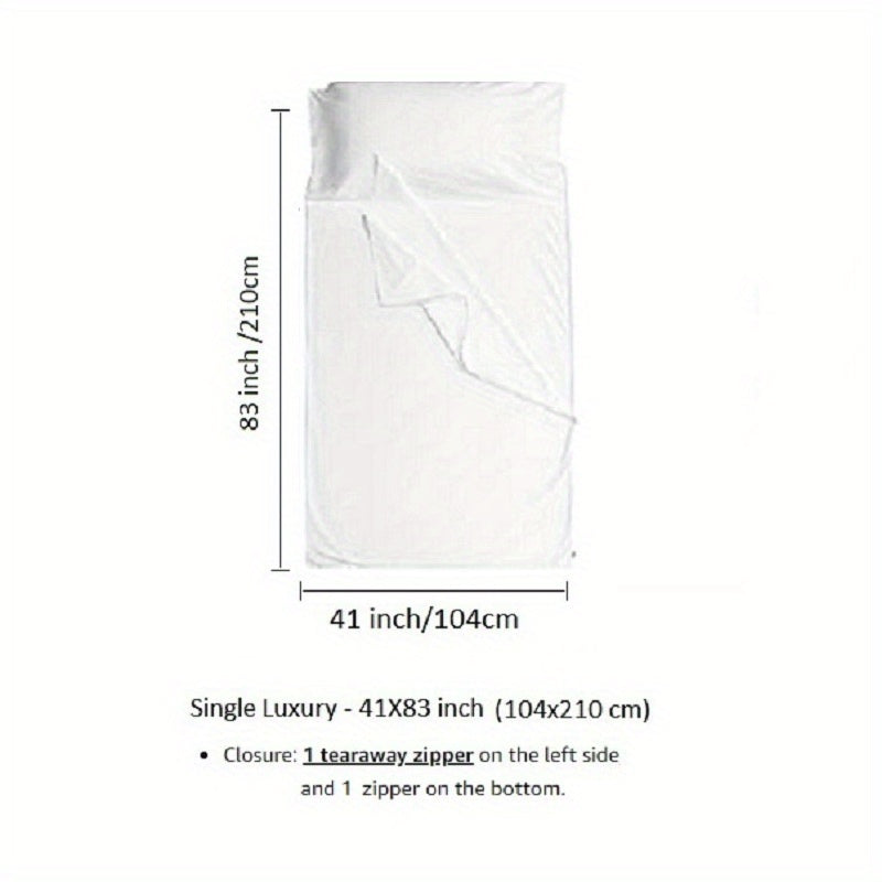 1pc Ultralight Sleeping Bag Liner for Adults - Camping, Travel, Hostels