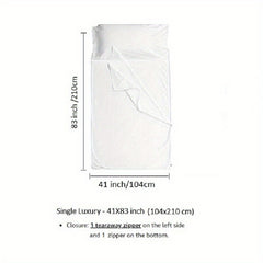 1pc Ultralight Sleeping Bag Liner for Adults - Camping, Travel, Hostels