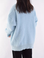 Women's Solid V-Neck Long Sleeve Cardigan