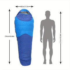 600g Goose Down Adult Sleeping Bag - Lightweight Mummy Bag for All Seasons