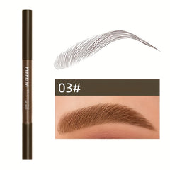 Dual Head Eyebrow Pencil Waterproof Long Lasting with Powder