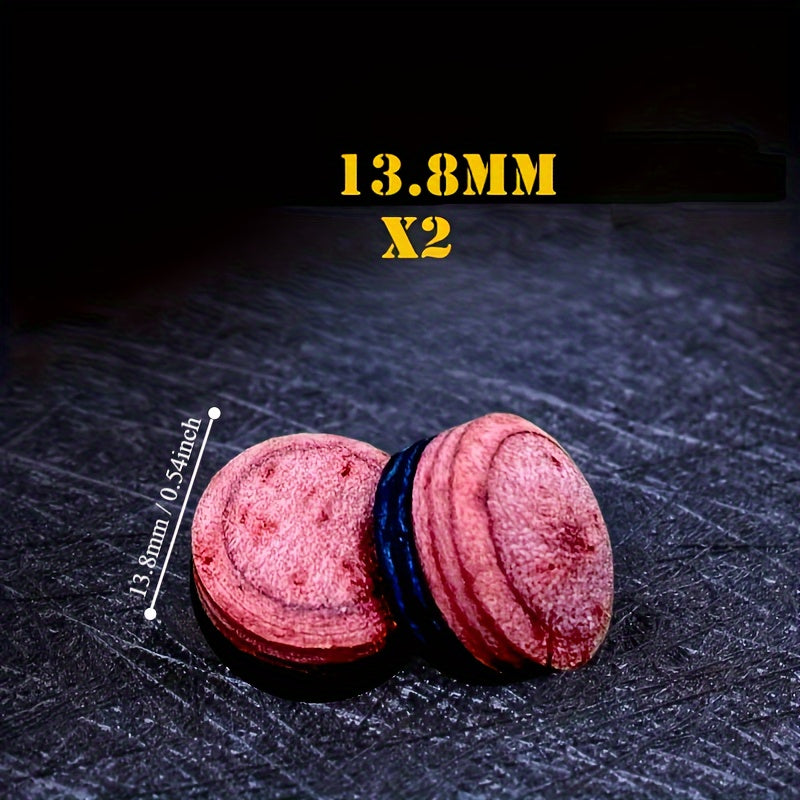 2pcs Pool Cue Tip Pool Stick Tips Pool Cue Tips Replacement Billiards Accessorie