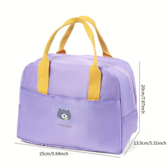 Macaron Insulation Bag Portable Aluminum Foil Meal Lunch Bag for School and Work