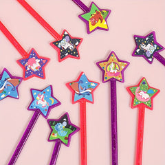 10pcs Magical Star Unicorn Mini Sticks for Kids' Parties