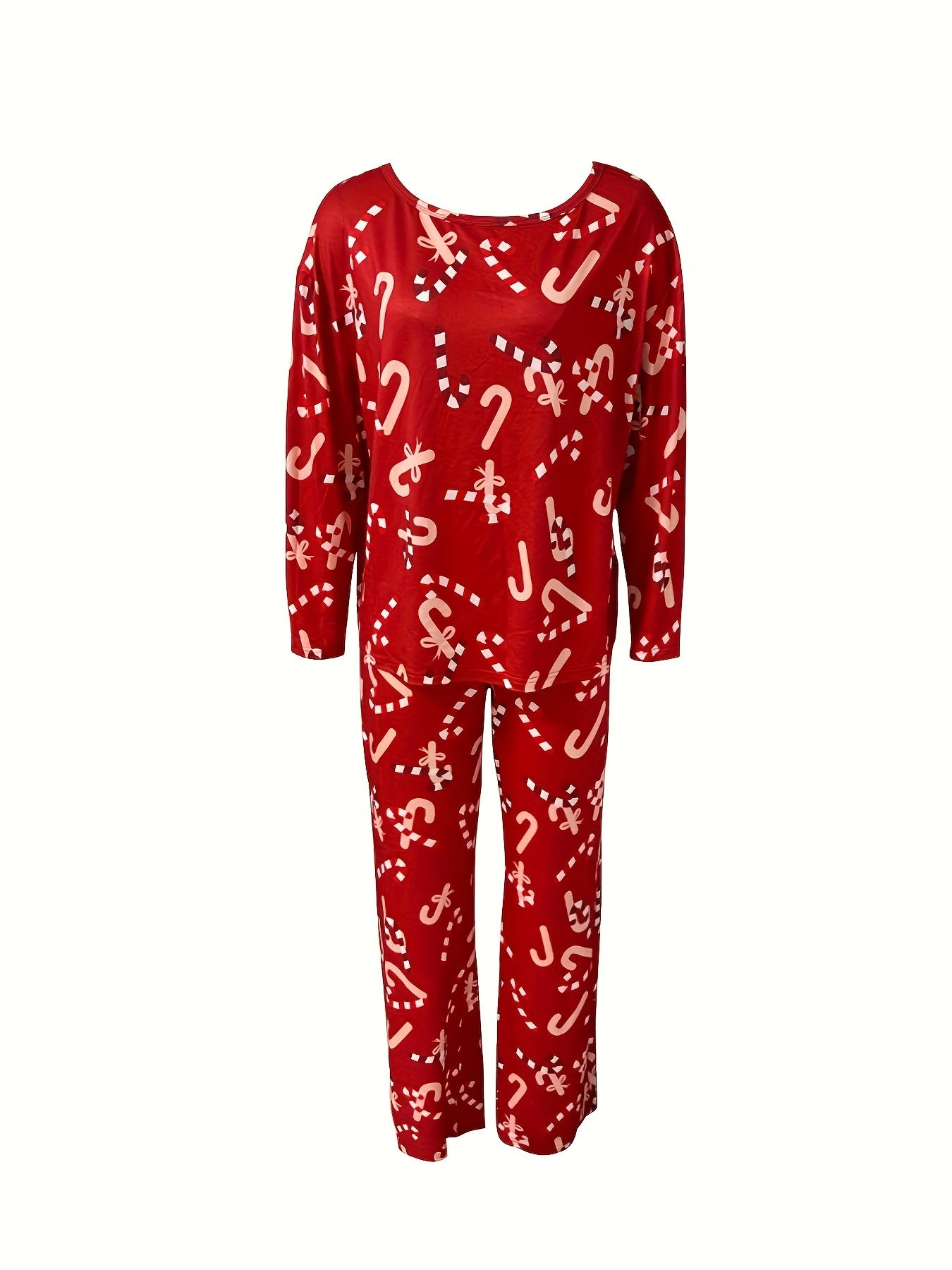 Christmas Print Lounge Set for Women