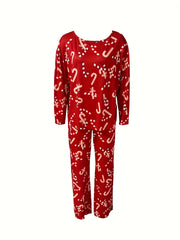 Christmas Print Lounge Set for Women
