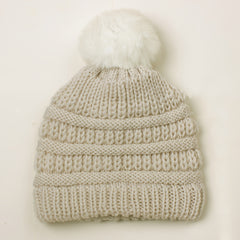 Newborn Infant Pom Knit Beanie Hat 0-2 Year