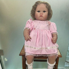24in Reborn Toddler Princess Doll High Hand Painted Rooted Long Curly Hair