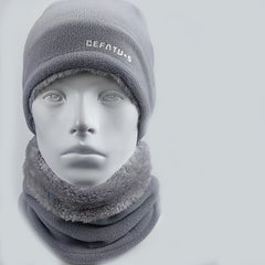 Men's Winter Windproof Mask Neck Cover Hat Dual purpose Plus Velvet