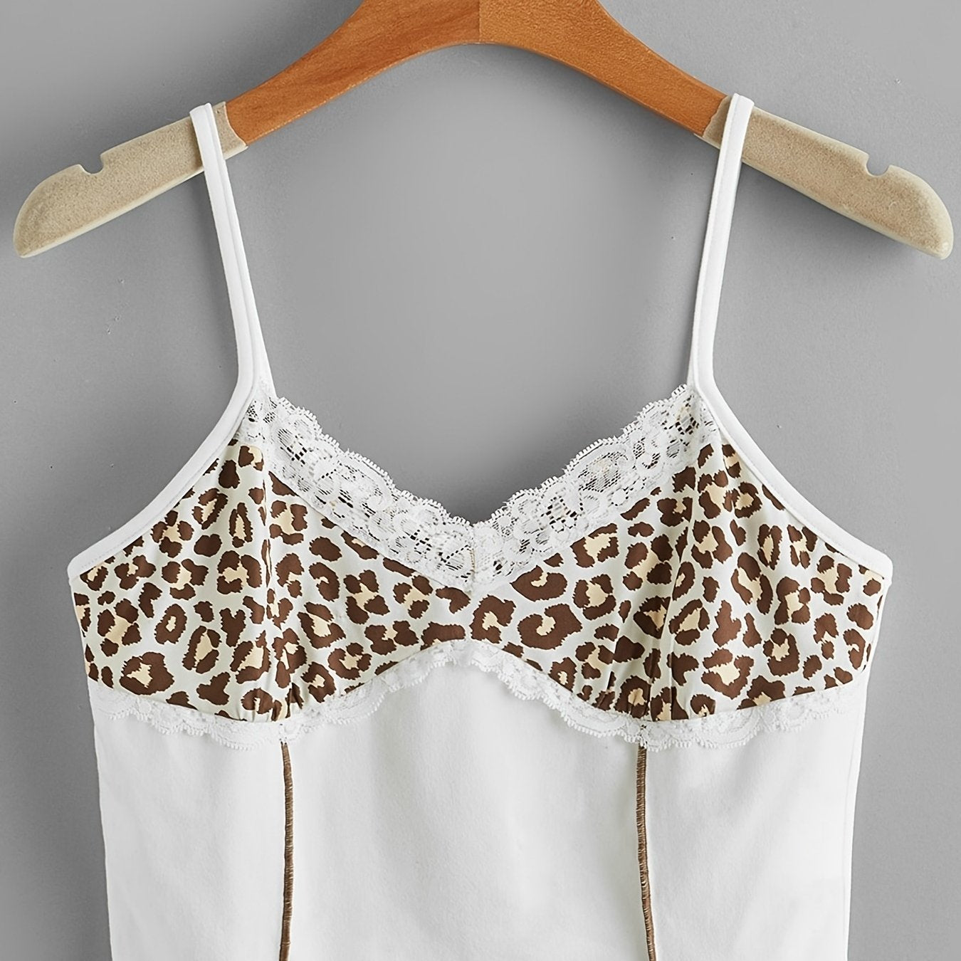 Leopard Print Crop Tank Top Y2K Sleeveless Tank Top For Summer