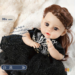 35cm Baby Doll Reborn Girl Doll With Clothes Soft Skin DIY Toys For Children