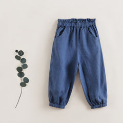 MARC&JANIE Girl's Linen Baggy Casual Pants Mosquito Proof Pants