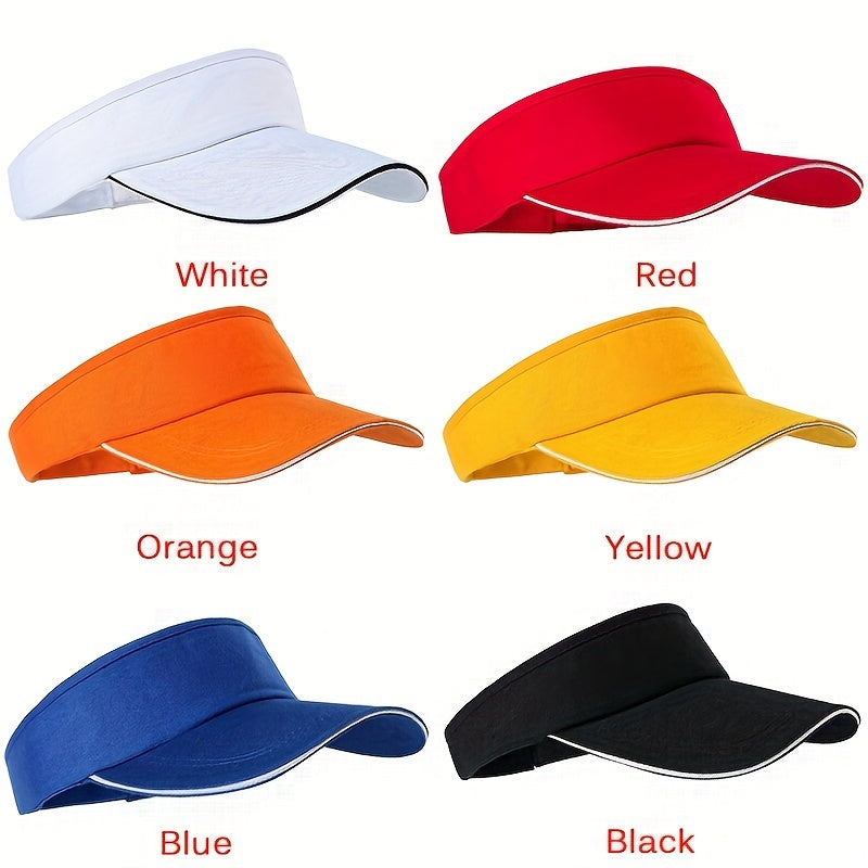 Unisex Summer Visor Hat Lightweight Casual Adjustable Sport Golf Tennis Cap