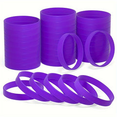 30pcs Silicone Bracelets Sports Rubber Wristband Party Decorations Favors