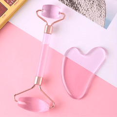 Jade Roller And Gua Sha Tools Set - Skin Care Massager