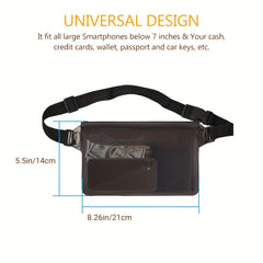 Waterproof Pouch Bag With Adjustable Waist Strap for Water Activities