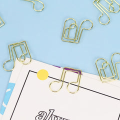 20pcs Music Note Paper Clip for Office and School Use
