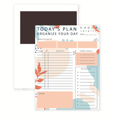 Trees Daily To Do List Planner Checklist Undated Daily Schedule Agenda