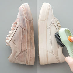 2pcs Green Wool Shoe Brush with Detergent - Household Cleaning Clothes