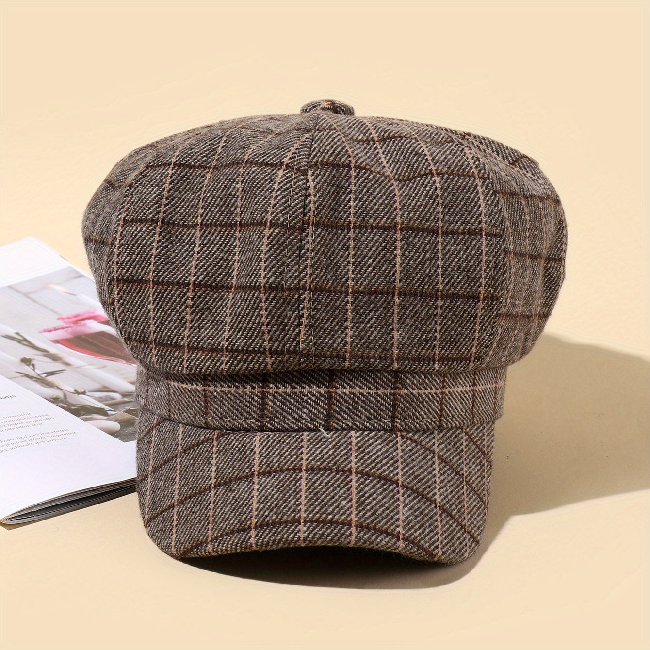 Men's Retro Newsboy Hat, Versatile Style